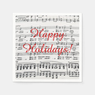 Music Sång Lakan Pappersservett