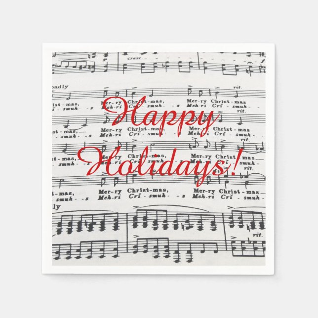 Music Sång Lakan Pappersservett (Framsidan)