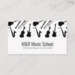 Music School-Affärskort Visitkort