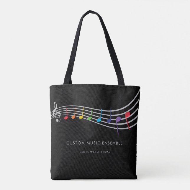 Music School Event Children Rainbow Choir Tygkasse (Baksida)