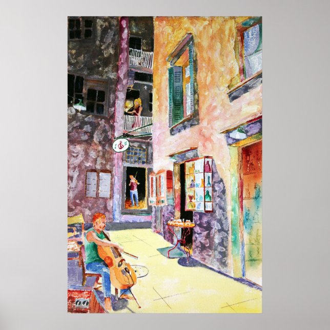 Music School-utskrift Poster (Framsidan)