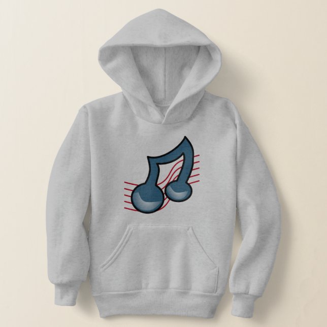 Music Sign Hoodie T Shirt (Laydown)