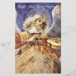 MUSIC SKAPAR ANGEL-julhälsningar Brevpapper