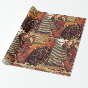 MUSIC SKAPAR ÄNGLAR CHRISTMAS PARCHMENT PRESENTPAPPER