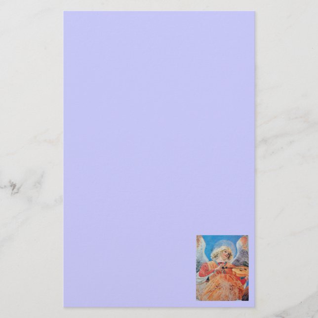MUSIC SKAPAR CHRISTMAS ANGEL Blue Brevpapper (Framsida)
