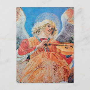 MUSIC SKAPAR CHRISTMAS ANGEL HELG VYKORT