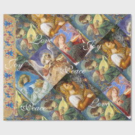 MUSIC SKAPAR CHRISTMAS ÄNGLAR, JOY PEACE KÄRLEK PRESENTPAPPER