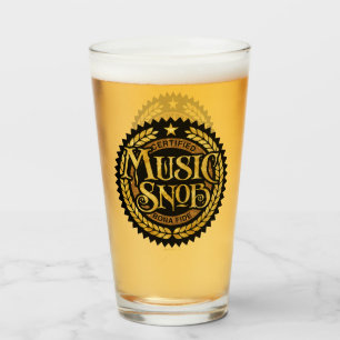 Music Snob - lustig musik älskare Glaskopp