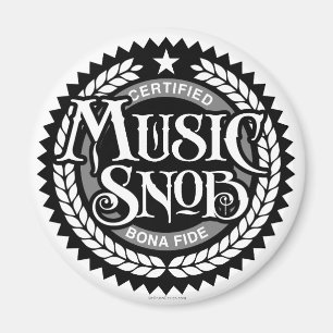 Music Snob - lustig musik älskare Magnet