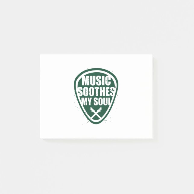 Music Soothes My Soul Post-it Block (Framsida)