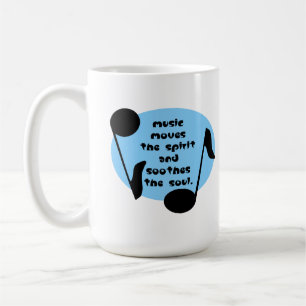 Music Soothes the Spirit Kaffemugg