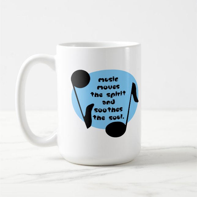 Music Soothes the Spirit Kaffemugg (Vänster)