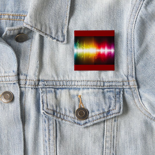 Music Spectrum Soundwave Vibrant Audio Visualizer Knapp (Skapare uppladdad)