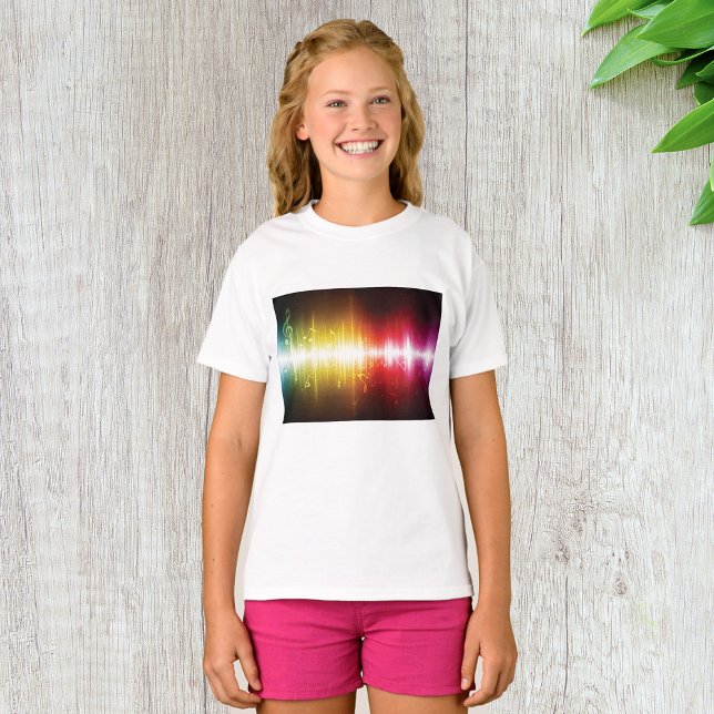 Music Spectrum Soundwave Vibrant Audio Visualizer T Shirt (Skapare uppladdad)