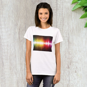 Music Spectrum Soundwave Vibrant Audio Visualizer T Shirt