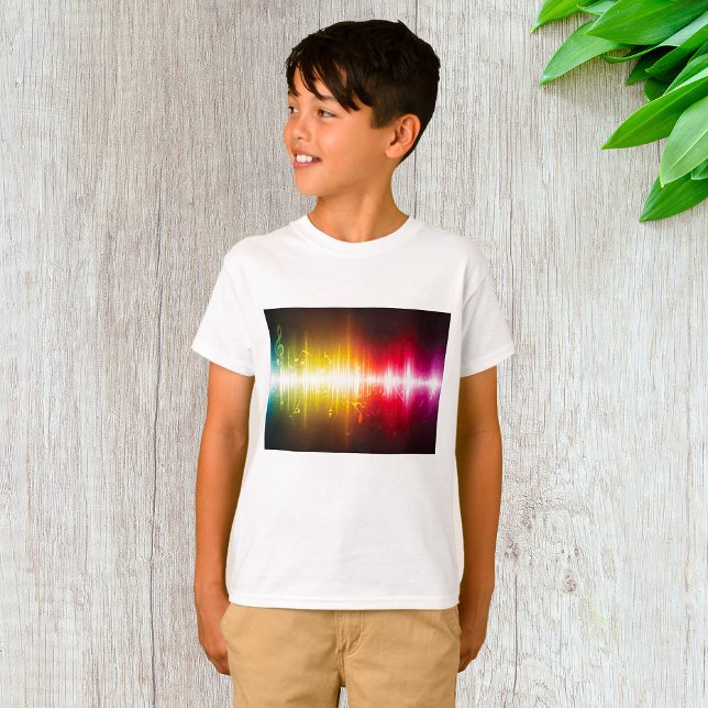 Music Spectrum Soundwave Vibrant Audio Visualizer T Shirt (Skapare uppladdad)