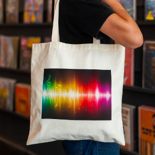 Music Spectrum Soundwave Vibrant Audio Visualizer Tygkasse