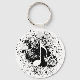 Music Splatter Nyckelring
