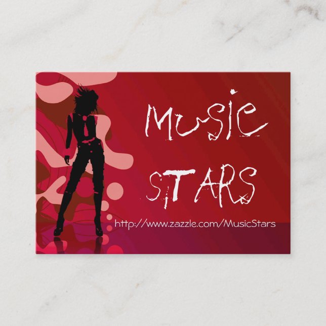 Music Stars Visitkort (Framsida)