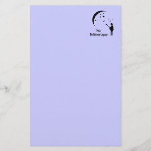Music Stationary Brevpapper