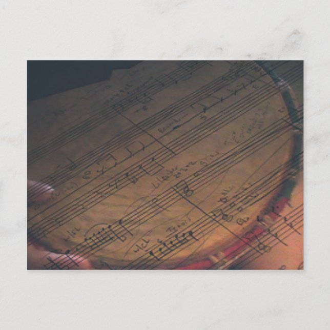 Music Stationary, Postage och Stickers Vykort (Framsida)