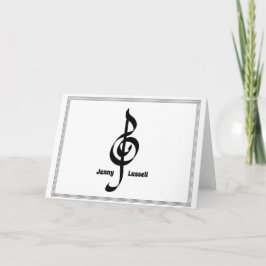 Music Stationery Note-anteckningskort Anteckningskort