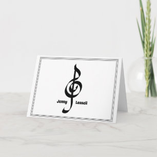 Music Stationery Note-anteckningskort Anteckningskort