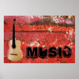 Music sten guitar sten jazz poster