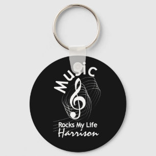 Music Sten My Life Personlig Nyckelring