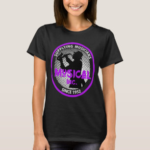 Music Store Retro Logotyp Saxophone Player Graphic T-shirt