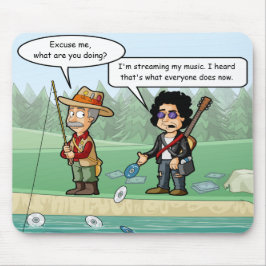 Music Streaming Funny Pun Mouse Pad Musmatta