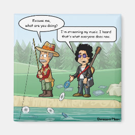 Music Streaming Funny Pun Refrigerator Magnet