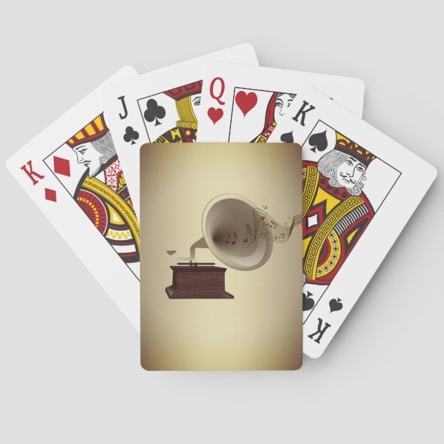 Music Streams från Gramophone Casinokort (Baksidan)