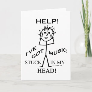 Music Stuck i mitt huvud Kort