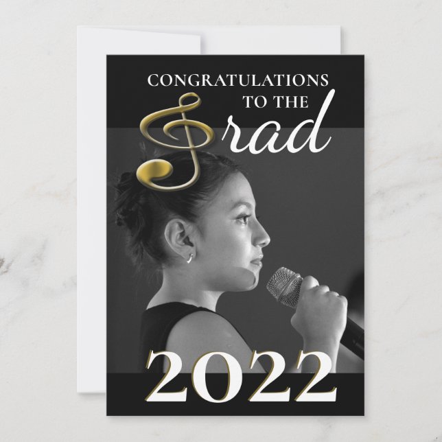 Music Student Studenten annons Treble Clef Meddelande (Framsida)