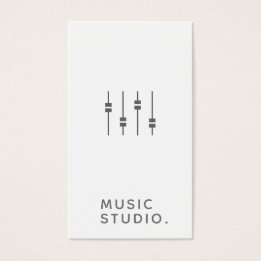 Music Studio-Affärskort Visitkort