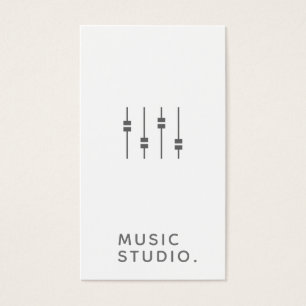 Music Studio-Affärskort Visitkort