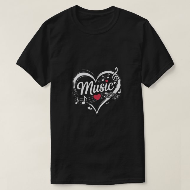 Music style cool  t shirt (Design framsida)