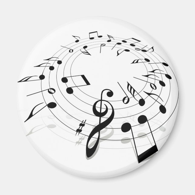 Music Swirl Magnet (Framsidan)
