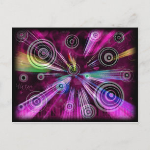 MUSIC SWIRL VYKORT