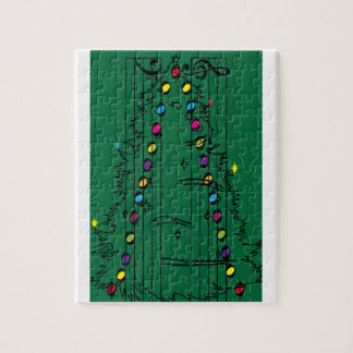 Music symmetry, Christmas tree Pussel