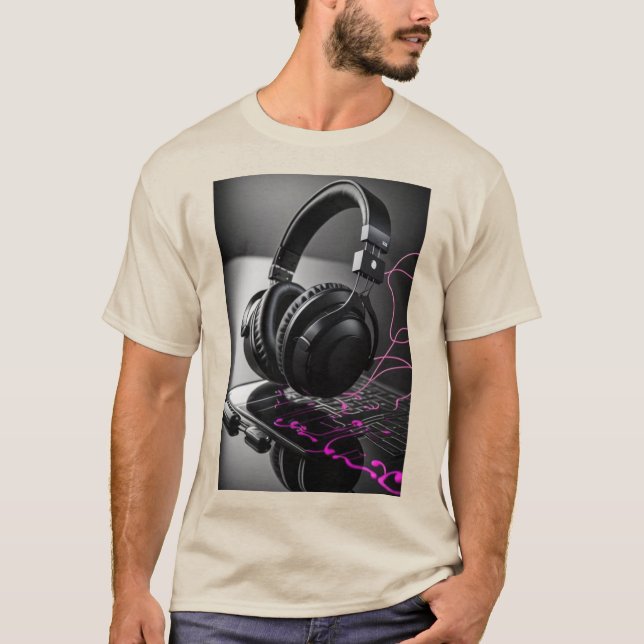 Music 🎵 🎵 🎶 🎶 T-Shirt (Framsida)
