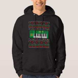 Music Tangentbord Ugly jul Sweater Julafton Ljus Hoodie