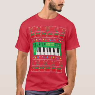 Music Tangentbord Ugly jul Sweater Julafton Ljus T Shirt
