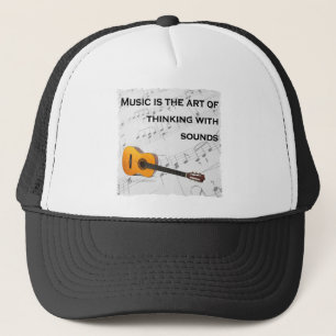 Music tänker med ljud Guitar Truckerkeps