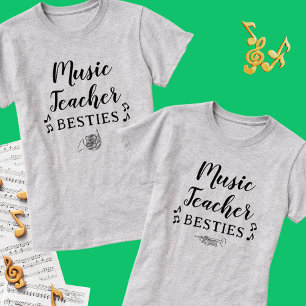 Music Teacher Besties Trumpet Best Friend T Shirt
