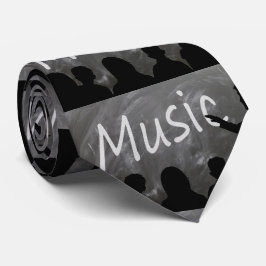 Music Teacher Blackboard Chalk Necktie Slips