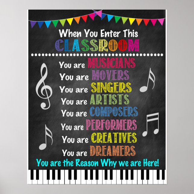 Music Teacher Classroom Poster (Framsidan)