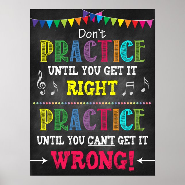 Music Teacher Classroom Printable Poster (Framsidan)