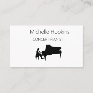 Music Teacher Elegant Piano Nycklar Telefonkort